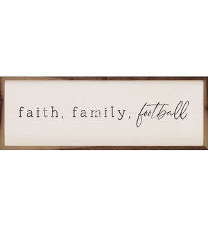 Faith Family Football White